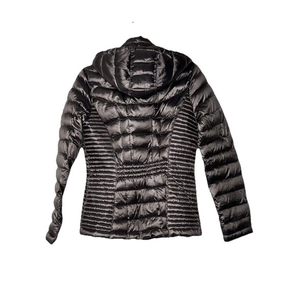 Calvin Klein Pack able Premium Down Puffer Jacket Coat Sz M Gray- Silver - Picture 6 of 14